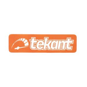 Tekant.fi 2.0 tarra, oranssi/valkoinen 10cm x 3cm