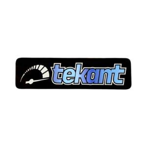 Tekant.fi 2.0 tarra, musta/vaaleansininen 10cm x 3cm