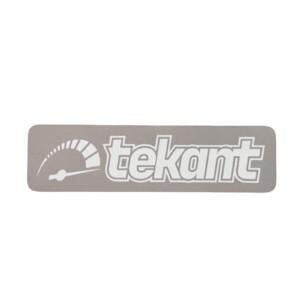 Tekant.fi 2.0 tarra, harmaa/valkoinen 10cm x 3cm