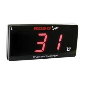 Koso Super Slim LED lämpömittari 0-120°C, punainen