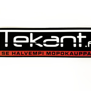 Tekant.fi 1.0 tarra, musta/valko/punainen 10cm x 3cm