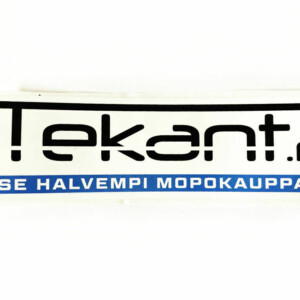 Tekant.fi 1.0 tarra, valko/musta/sininen 10cm x 3cm