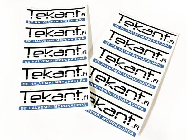 Tekant.fi 1.0 tarra, valko/musta/sininen 10cm x 3cm - Kuva 2