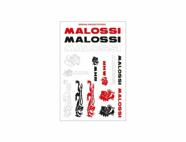 Malossi tarra-arkki musta/puna/valko 11,5x16,8cm - Kuva 2