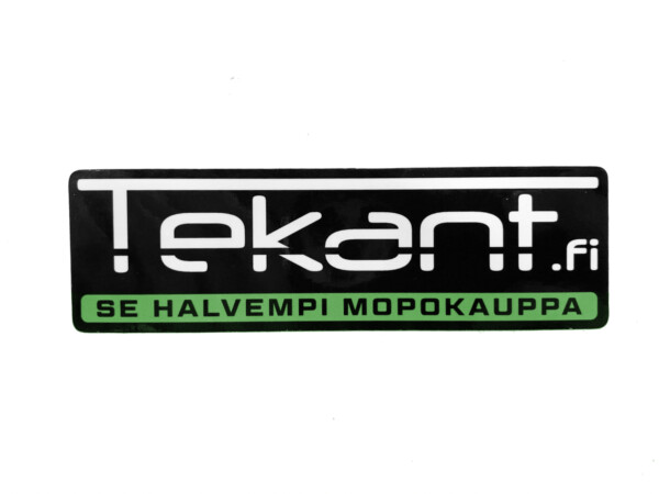 Tekant.fi 1.0 tarra, musta/valko/vihreä 10cm x 3cm