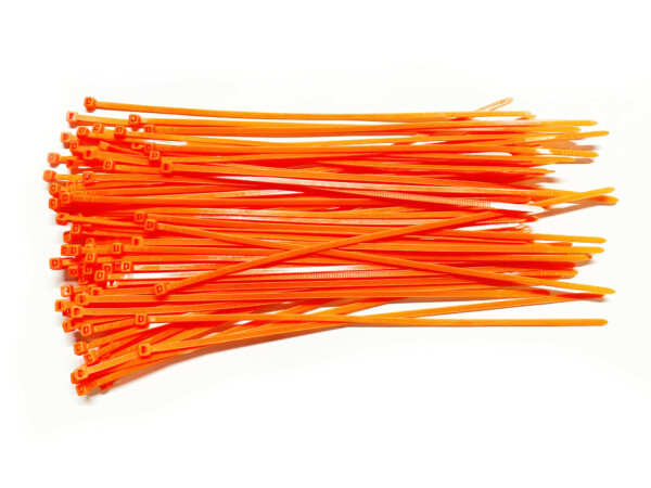 Nippuside 250mm x 3,6mm, oranssi 100kpl