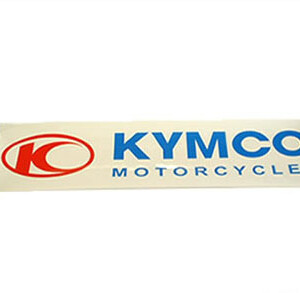 Kymco tarra 11x2,7cm, valkoinen