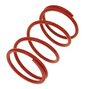 Malossi MHR punainen +35% Ø57,80x90mm vastapainejousi, Aprilia/Peugeot/Kymco/GY6 skootterit