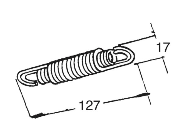 Buzzetti keskijalan jousi 127mm - Kuva 2