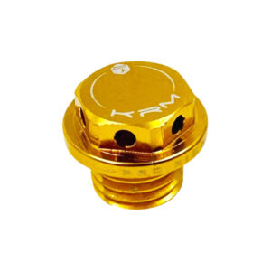KRM öljyntäyttökorkki M16x2.0mm kultainen, Minarelli AM6