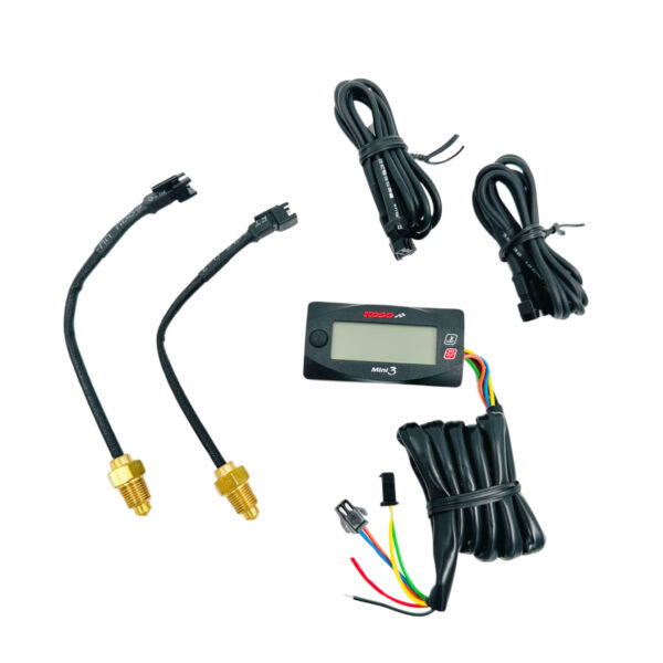 Koso Mini 3 LED lämpömittari 0-120°C, sininen - Kuva 2