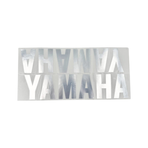 Yamaha siirtokalvotarra 2x, hopea, 32cm x 8cm - Kuva 2