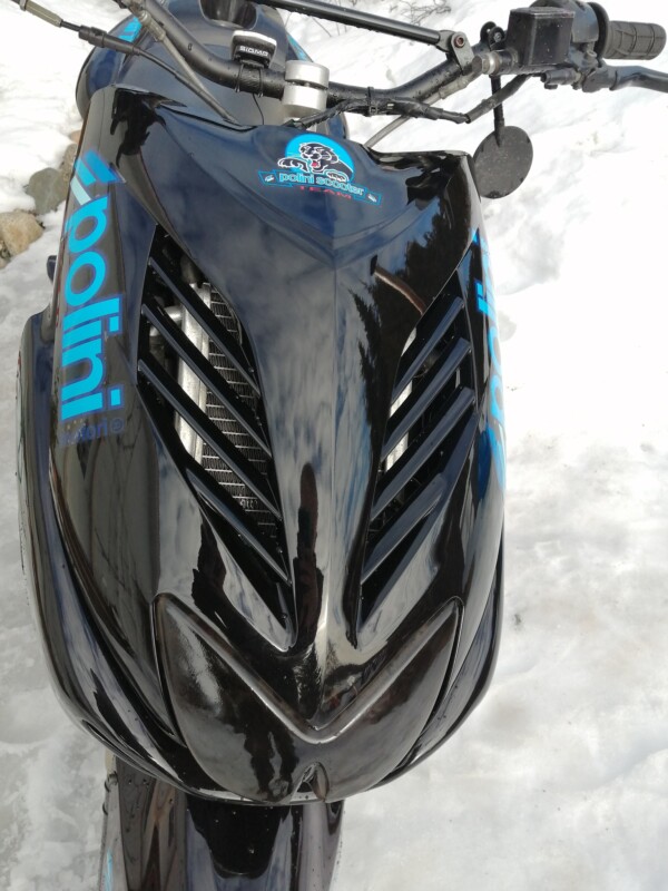 Tun'r etukate, musta, Yamaha Aerox <-12 - Kuva 3