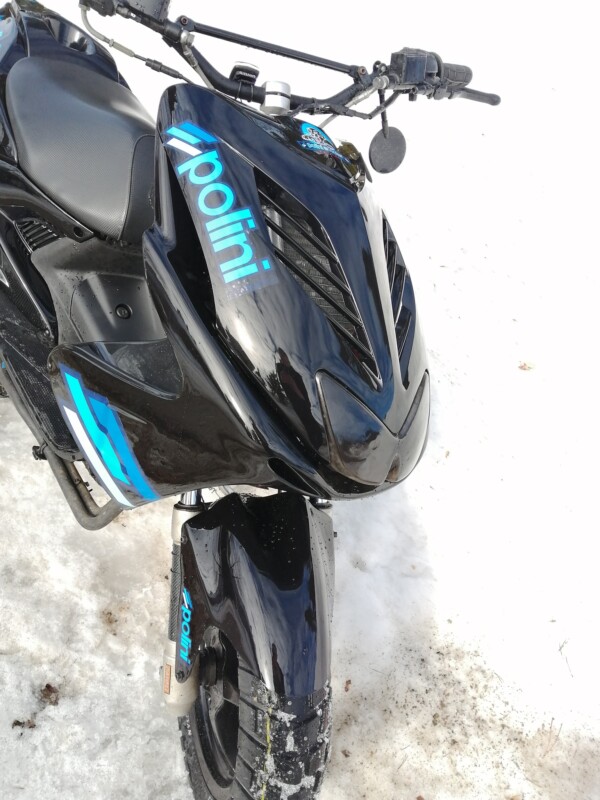 Tun'r etukate, musta, Yamaha Aerox <-12 - Kuva 2