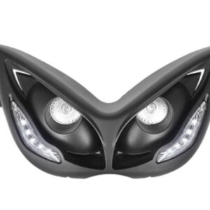 Halogen etuvalo+parkkivalot musta, Yamaha Aerox <-12