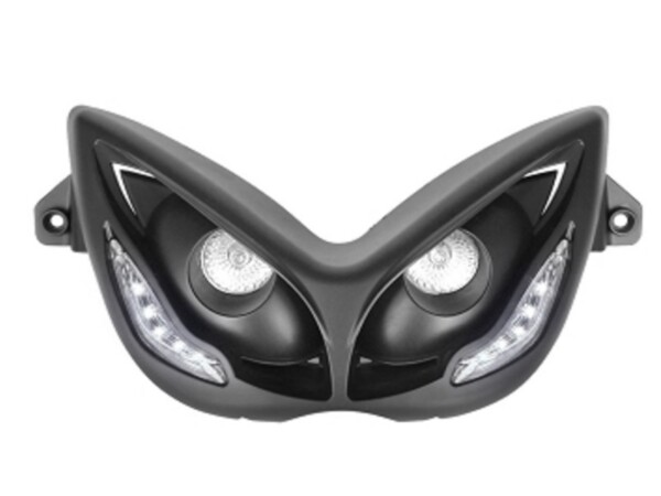 Halogen etuvalo+parkkivalot musta, Yamaha Aerox <-12