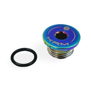 KRM öljyntäyttökorkki M16x1.5mm neonkromi, Derbi Senda 06->
