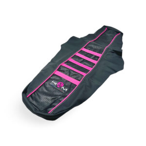 KRM penkinpäällinen musta/pinkki, Derbi Senda 18 ->