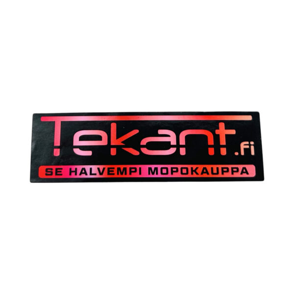 Tekant.fi 1.0 tarra, musta/punainen 10cm x 3cm 2024 - Kuva 2