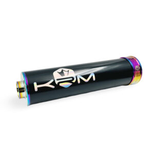 KRM äänenvaimennin 70-90cc, musta/neonkromi/hologram
