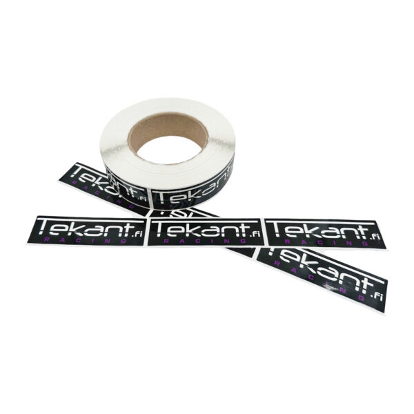 Tekant.fi 1.0 Racing tarra, musta/violetti 10cm x 3cm 2024 - Kuva 2
