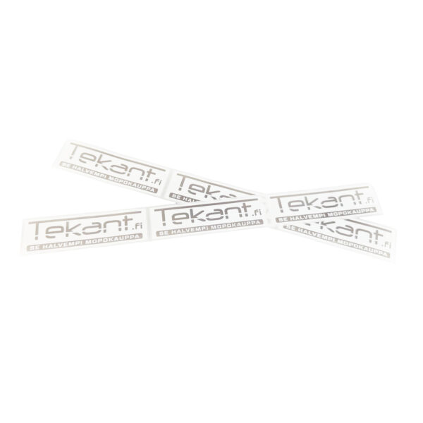 Tekant.fi 1.0 tarra, valko/harmaa 10cm x 3cm 2024