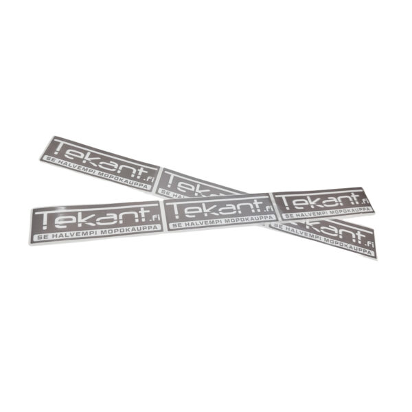 Tekant.fi 1.0 tarra, harmaa/valko 10cm x 3cm 2024