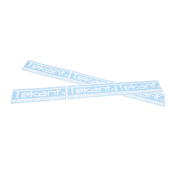 Tekant.fi 1.0 tarra, vaaleansininen 10cm x 3cm 2024