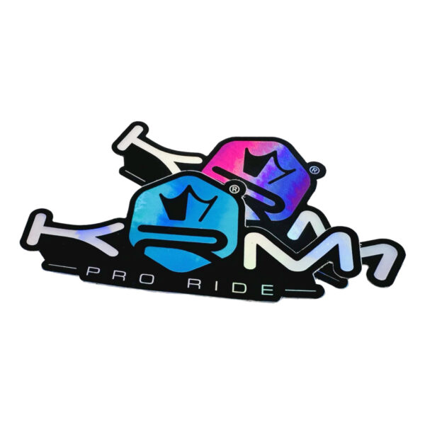 KRM Pro Ride hologrammi tarra, violetti 8x4cm - Kuva 2