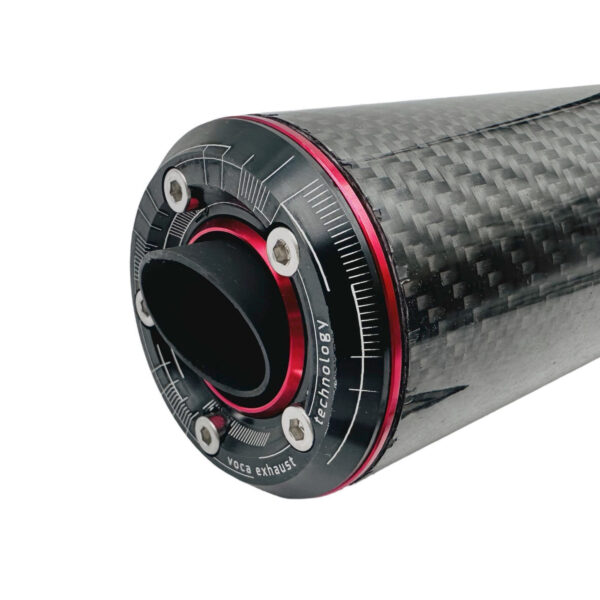 Voca Racing äänenvaimennin, carbon/punainen - Kuva 3