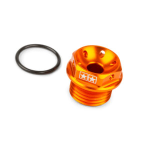 Stage6 öljyntäyttökorkki M16x1.5mm oranssi, Derbi Senda 06->