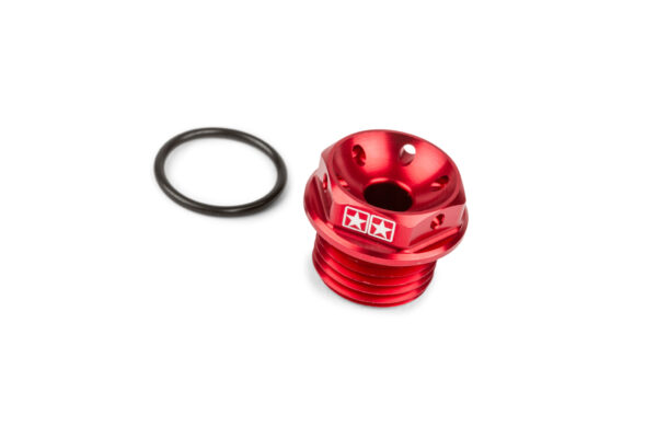 Stage6 öljyntäyttökorkki M16x1.5mm punainen, Derbi Senda 06->