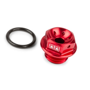 Stage6 öljyntäyttökorkki M16x2.0mm punainen, Minarelli AM6