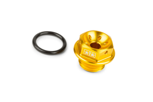 Stage6 öljyntäyttökorkki M16x2.0mm keltainen, Minarelli AM6
