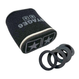 Stage6 Racing Oval vaahtomuovi ilmanputsari 28-55mm, musta