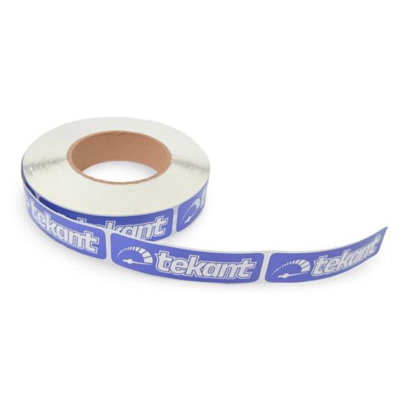 Tekant.fi 2.0 tarrarulla, Sininen/valkoinen (700 kpl) 10cm x 3cm