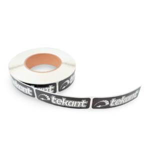 Tekant.fi 2.0 tarrarulla, musta/valkoinen (700 kpl) 10cm x 3cm