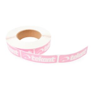 Tekant.fi 2.0 tarrarulla, pinkki/valkoinen (700 kpl) 10cm x 3cm