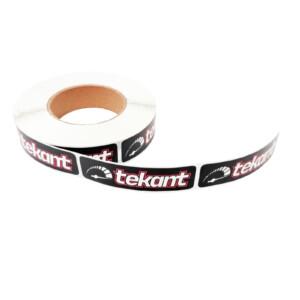 Tekant.fi 2.0 tarrarulla, musta/valko/puna (700 kpl) 10cm x 3cm