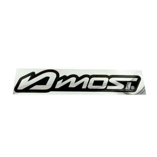Most Racing äänenvaimentimen tarra 16x3cm, kromi