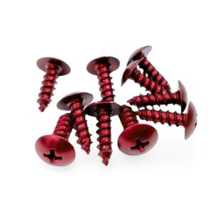 Kateruuvisarja 10kpl 5x12mm, punainen