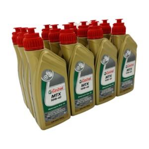 12x Castrol MTX vaihteistoöljy 10W-40, 1L