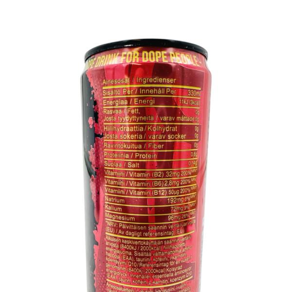 24x DOP3 Energy Drink Watermelon Mango 330ml - Kuva 3